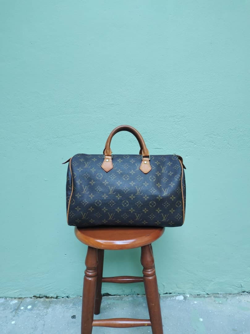 Vintage Monogram Louis Vuitton Speedy 35