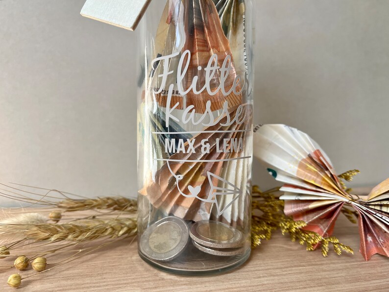Geldgeschenk für Flitterwochen / Personalisiertes Hochzeitsgeschenk