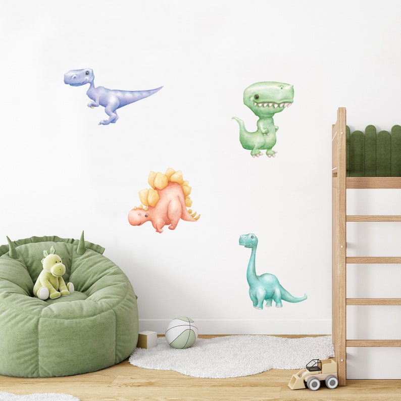 Removable Dinosaur Wall Decal Set 128x30cm page