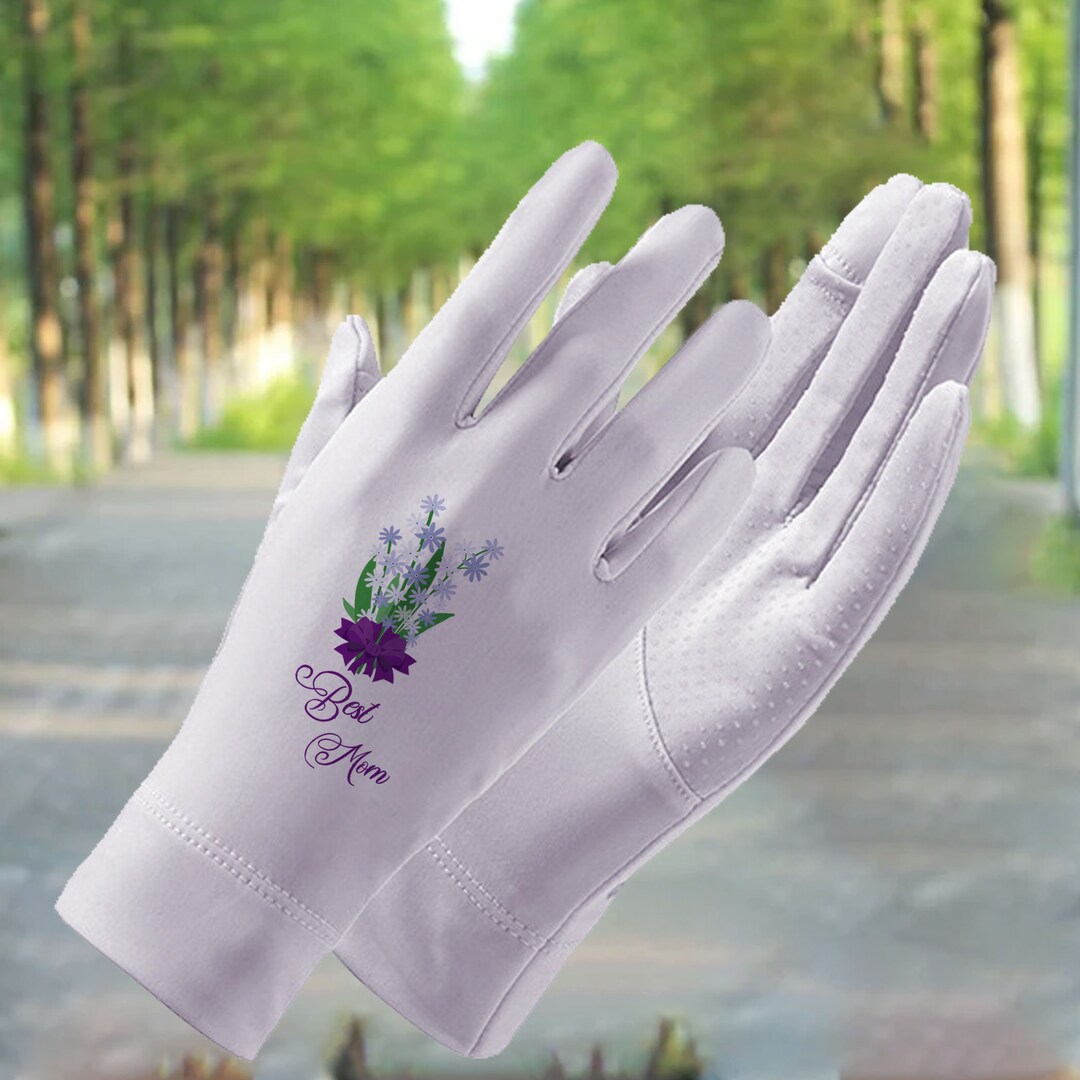 Personalized Sun Protection Gloves Work/driving UV Protection Etsy