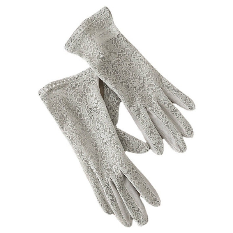 Lace UV Protection Gloves: Short Sunscreen Driving Gloves - Etsy