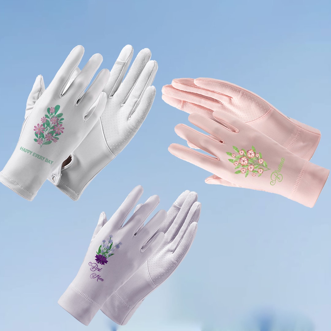 UV Protection Driving Gloves: Personalized Sunscreen Cooling Gloves - Etsy