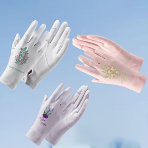 Work/Driving UV Protection Gloves, Personalized Sun Protection Gloves,  Sunscreen Women Gloves, Outdoor Protection Gloves, Personalized Gift