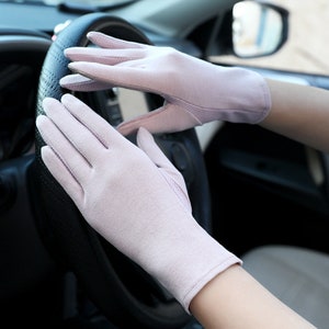 Summer Anti-uv Gloves,women Lace Sunscreen Driving Gloves,non-slip