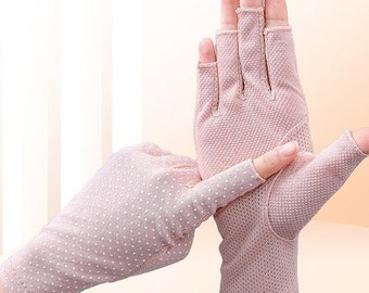 Outdoor Protection Gloves, Work/Driving UV Protection Gloves, Personalized Sun Protection Gloves, Sunscreen Women Gloves, Personalized Gift