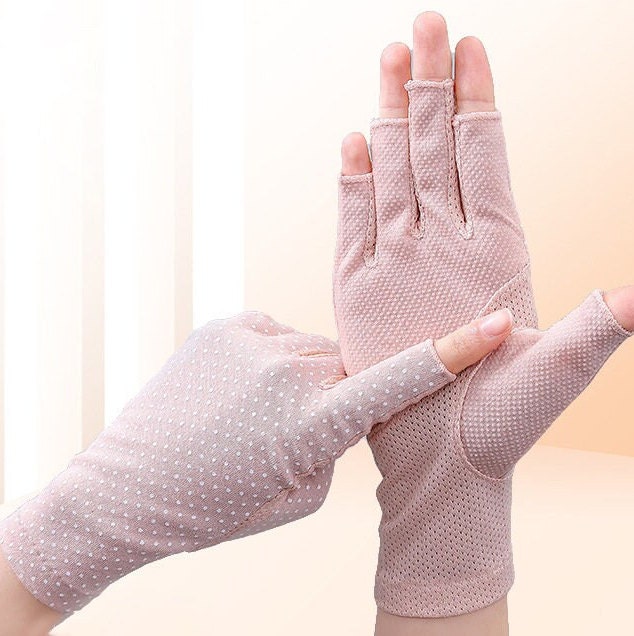 Gants de manucure Protection UV Upf 50+ Sans doigts pour les