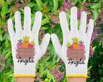 Carrots Gloves for Gardener, Personalized Gloves for Bicycling, Garden Gloves for Outdoor, Farmer Working Gloves, Farm Gifts