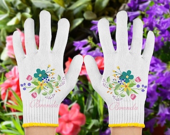 Personalized Women Working Gloves, Garden Gloves for Planter Lovers, Gloves for Man, Garden Work Adult Gloves, Garden Gifts
