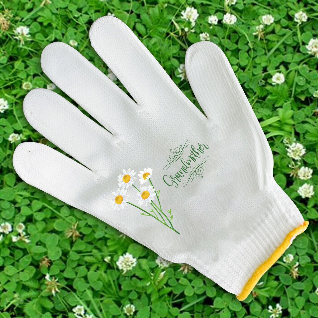 NEW Birth Flower Gloves Personalized Name Garden Gloves Etsy