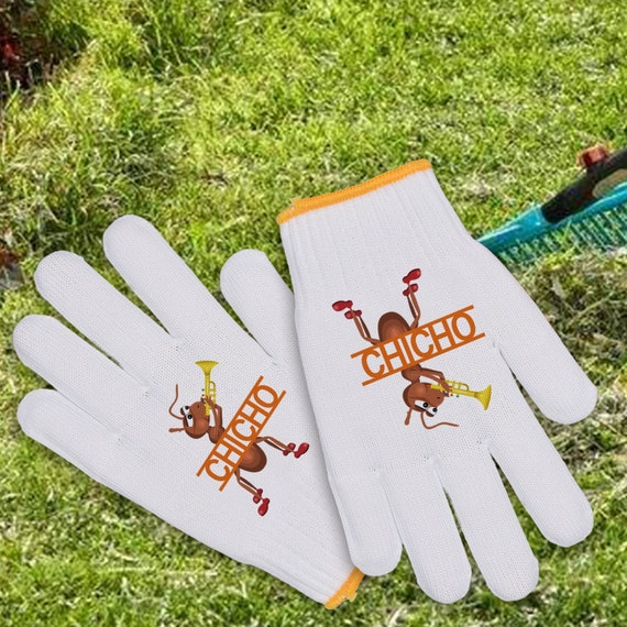 Unique Insect Gloves for Gardeners, Personalized Name Garden Gloves, Custom  Work Gloves, Insect Hand Painted Cotton Gloves for Farmers/women 