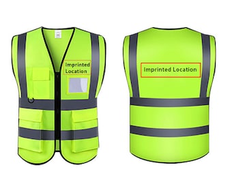 Reflecterende veiligheidskleding met hoge zichtbaarheid, kleding voor sanitaire werknemers voor de wegenbouw, veiligheidsvestbeveiliging, Hi Vis-vest met zakken