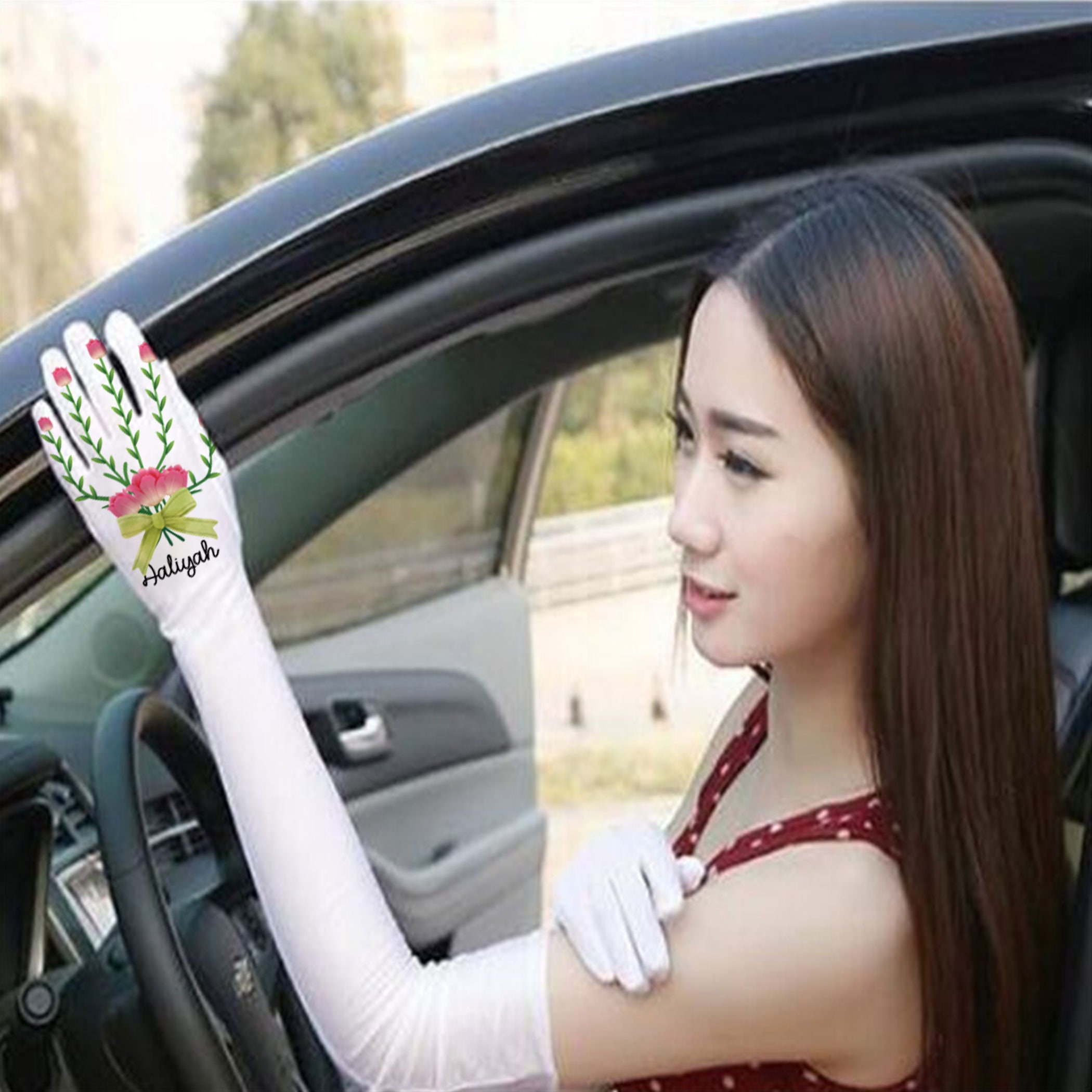 UV Protection Arm Sleeves: Cooling Sun Gloves for Driving - Etsy