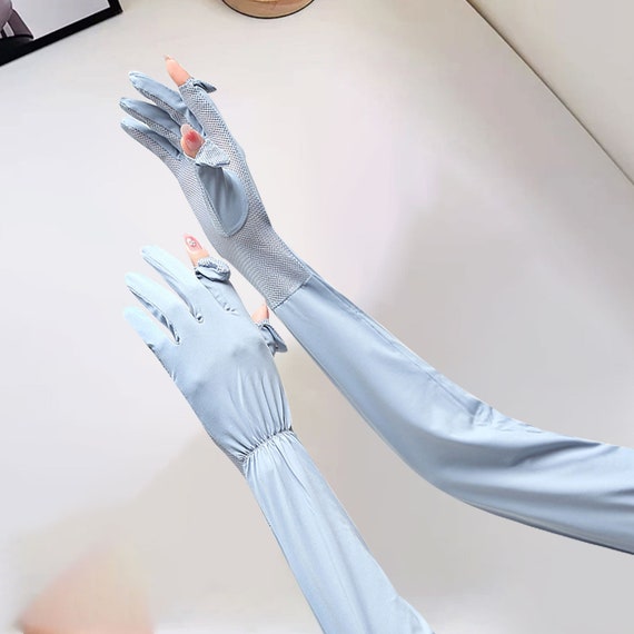 Gloves,cooling Gloves With Long Sleeve, Sun Block Arm Gloves, Working/driving  UV Protection Gloves, Long Touchable Woman Gloves,fashion Gift 