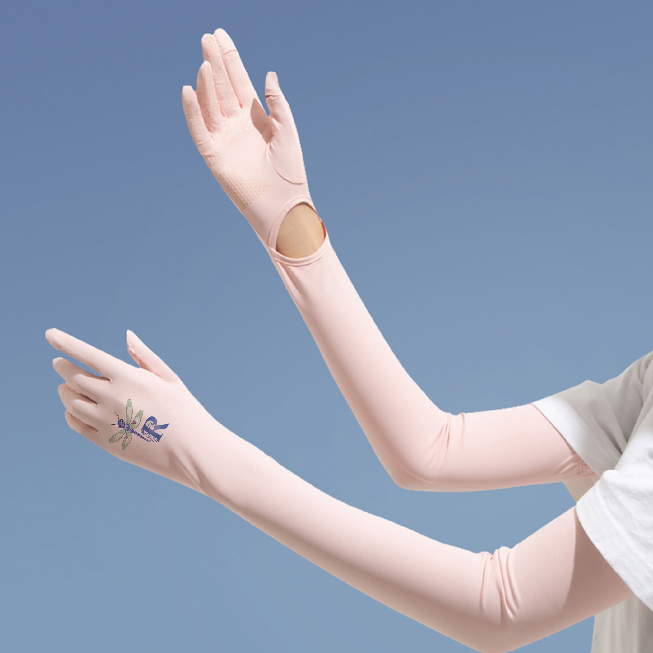 UV Protection Arm Sleeves: Cooling Sun Gloves for Driving - Etsy