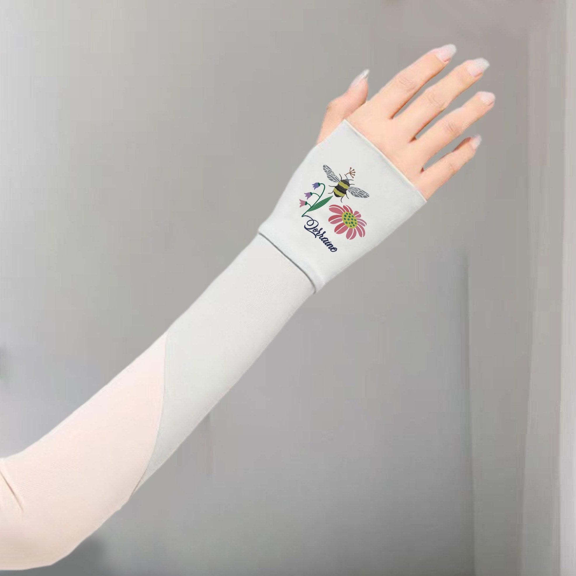 Personalized UV Protection Gloves: Sunscreen Cooling Arm Sleeves - Etsy
