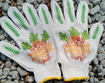 Comfortable Garden/Work Gloves, Personalized Name Garden Gift, Custom Work Gloves, Women's Garden Gloves, Cotton Gloves, Garden Lover Gift