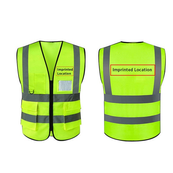 Personalized Hi Vis Safety Vest: Reflective Work Clothing with Logo