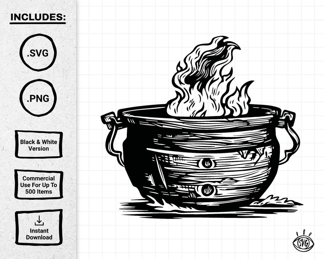 Caldero SVG / Caldero PNG / Mago SVG / Caldero Clipart - Etsy España
