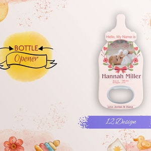 Magnet Baby Shower Favors - Baby Shower Bottle Opener in Bulk - Customized Baby Shower Gift Magnet - Baby Feeder - 10 - 20 pieces