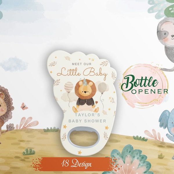 Apribottiglie con magnete personalizzato per l'impronta del bambino Bomboniere uniche per baby shower Bomboniere per bambini, decorazioni con magneti a forma di piede, bomboniere di benvenuto