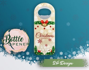 Aanpasbare flesopenermagneet, Nieuwjaar, kerstfeestgunsten, feestdecor, Kerstmis, feestgeschenken, kerstfeest bedankje souvenir