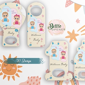 Customisable Bottle Opener Magnet Favor Gift for your Baby Shower or 1st Birthday Party, Party Favours, Birthday Party Favor, Feeder Magnet