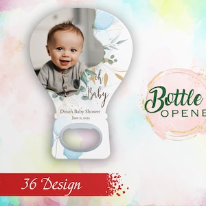 Magnet Baby Shower Favors for Guest - Bottle Opener Baby Shower in Bulk - Customized Baby Shower Gift Magnet - Cap Opener - Baptism Event