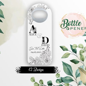 Customizable Wedding Favor For Guests, Wedding Thank You Favor, Personalized Wedding Gift, Magnetic Bottle Opener, Save The Date