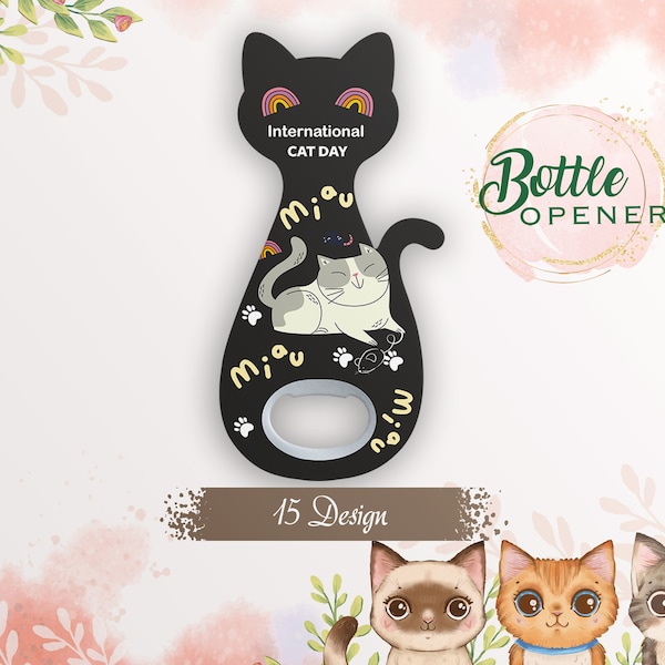 Cat Bottle Opener Refrigerator Magnet, Bottle Openers, Cat Paw Bottle Cap Opener, Decorative Home Bar Accessories, Beer Opener, Cat Gifts