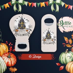 Custom Halloween Favor For Guests in Bulk , Halloween Themed Bottle Opener Magnet, Spooky Seasons