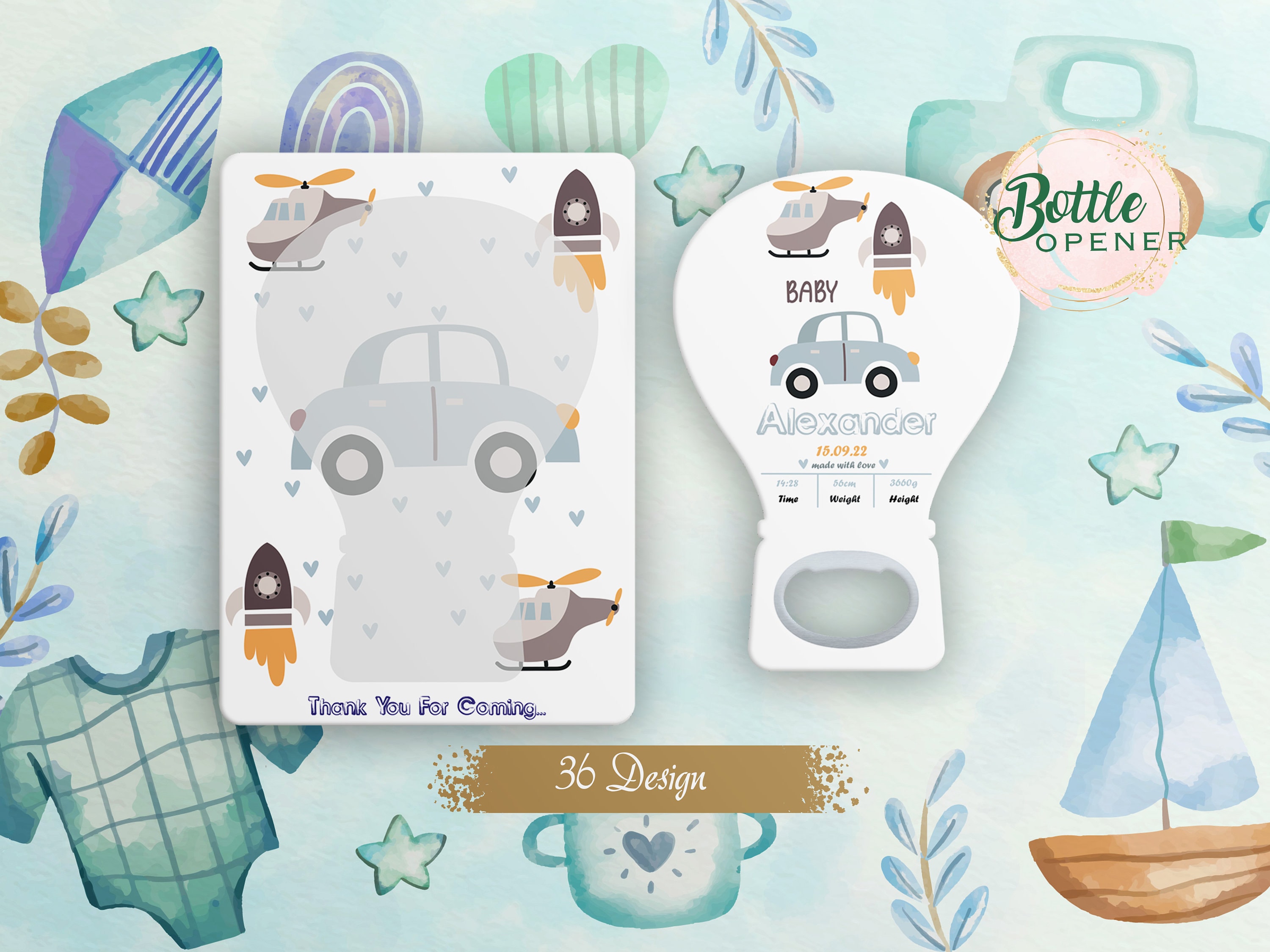 Customisable Hot Air Balloon Magnet Favor Gift for your Baby Shower or 1st Birthday Party, Hot Air Balloon Decorations, Birthday Party Favor
