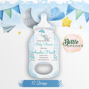 Cap Opener, Birthday or Baptism Event, Baby Boy Favors Magnets Decorations, Welcome Baby Favor, Customized Baby Shower Gift Magnet