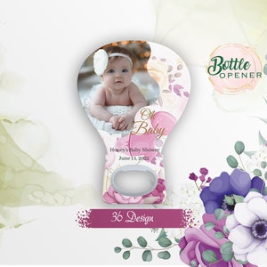 Magnet Baby Shower Favors for Guest - Bottle Opener Baby Shower in Bulk - Customized Baby Shower Gift Magnet - Cap Opener - Baptism Event