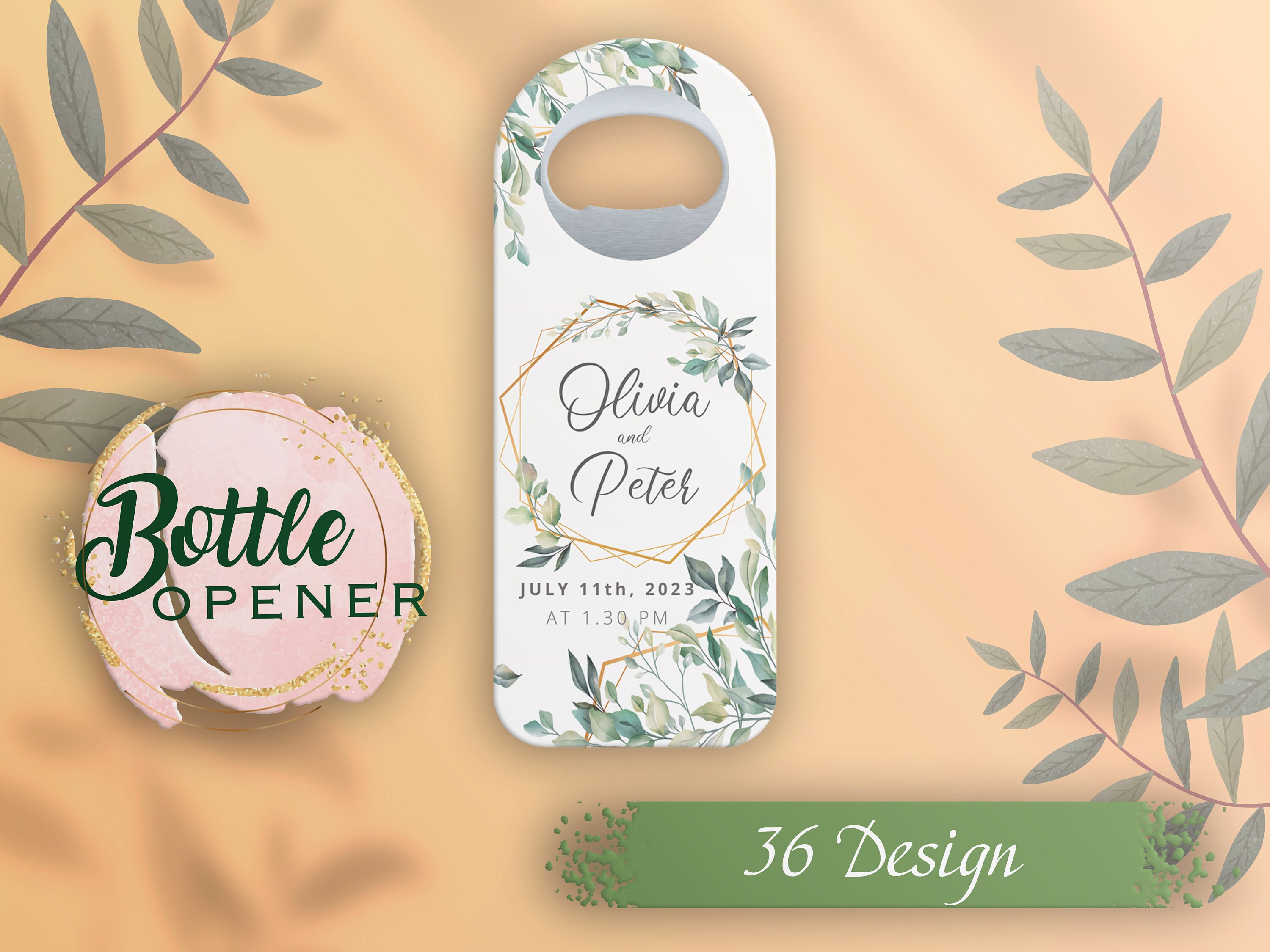 Custom Bottle Cap Opener Fridge Magnet, Save The Date Magnet, Personalized Engagement Favor, Wedding Thank You Favor, Wedding Invitation