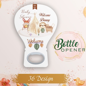 Personalized Baby Shower Magnet Favors, Custom Baby Shower Gifts, Baby Shower Souvenir Magnet, Bottle Opener Baby Shower Favor Girl and Boys