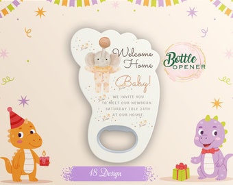 Foot Shaped Magnet Bottle Opener: Baby Shower Favors