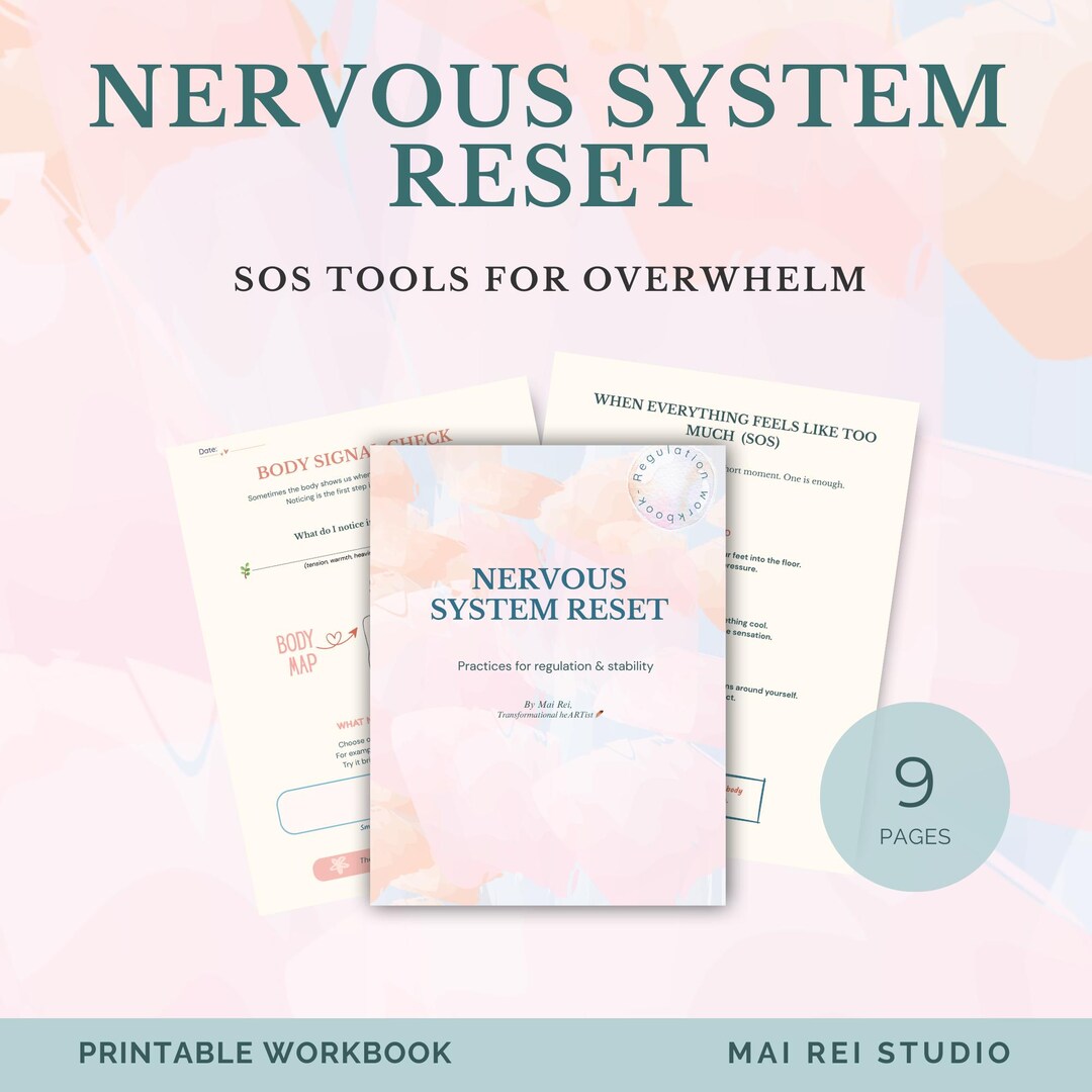 Nervous System Reset Workbook – SOS Tools for Overwhelm, Anxiety Relief ...