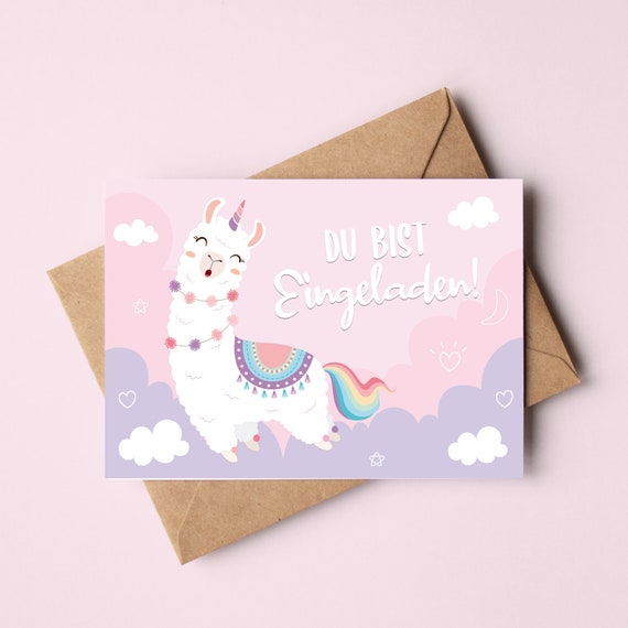 PACKLIST® Biglietti d'invito per compleanno, 12 biglietti d'invito con motivo arcobaleno, per la tua festa, il biglietto d'invito ideale per una festa di compleanno incantata e allegra