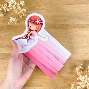 Cartes d'invitation sirène pour l'anniversaire des enfants | Invitations d'anniversaire filles | Créez vos propres cartes d'invitation pour filles | Sirène