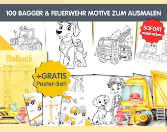 100 Excavator Coloring Pages for Kids | Coloring Pages for Boys | Coloring Book PDF, Coloring Pages to Print | Coloring Pages PDF, Coloring Pages for Kids