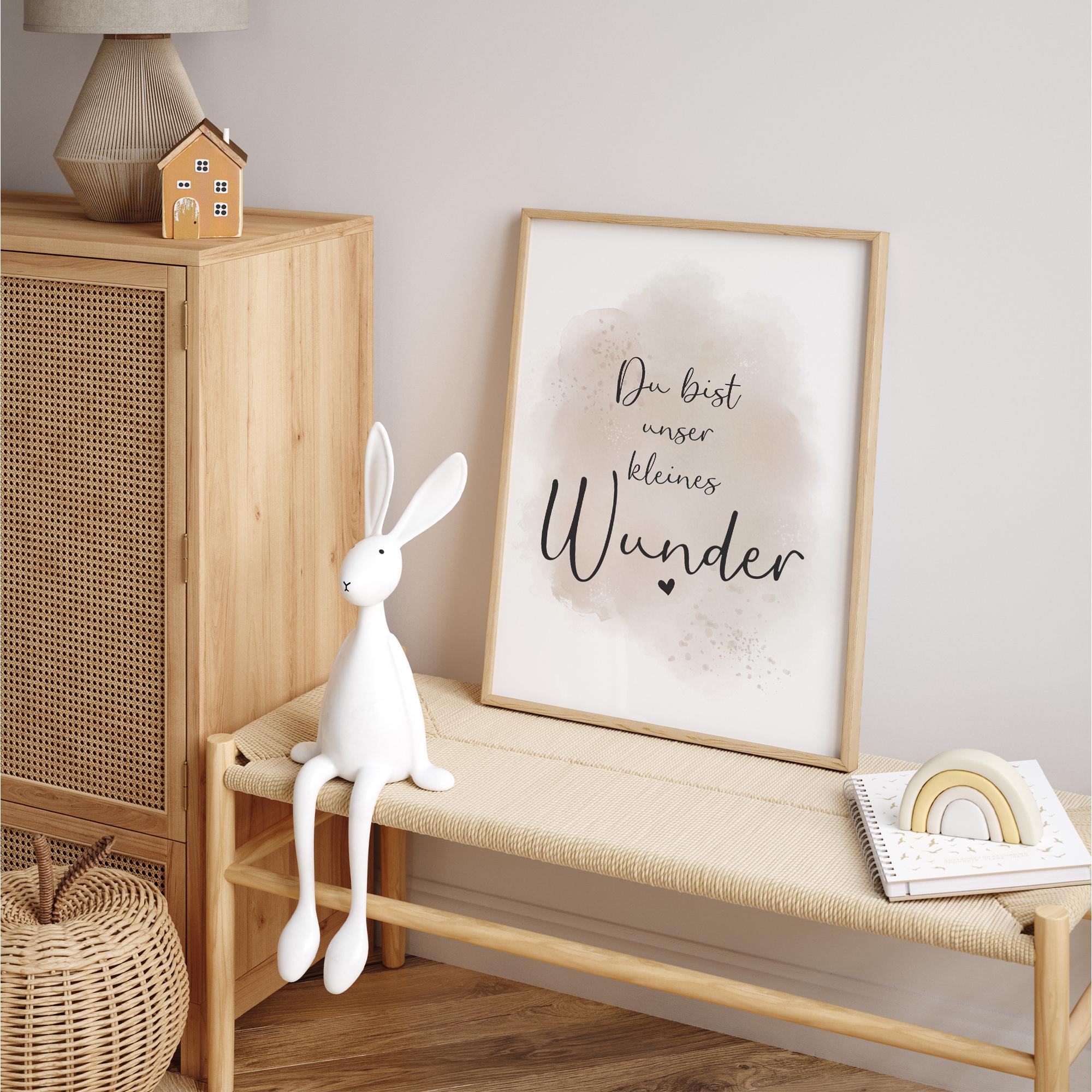 MeinBaby123® DIN A4 子供部屋用絵画3枚セット | 保育園用ポスター