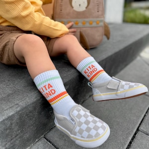 Kindergarten child socks | Kindergarten gift | Kindergarten gift idea | Kindergarten outfit | Kindergarten child 2025 | Tennis socks | Colorful