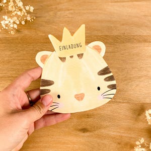 Leuke tijgeruitnodigingskaarten voor kinderverjaardag | Verjaardagsuitnodigingen kinderen | Boho uitnodigingskaarten om zelf te maken | DIY-uitnodigingen