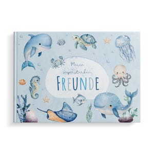 Amis livrent le monde sous-marin pour les enfants | Album d'amitié dauphin | Album d'amis maternelle et école | Livre d'amitié pour enfants