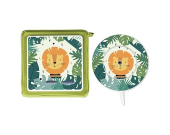 MeinBaby123® Juego de 2 láminas protectoras para Toniebox y estación de carga | Funda protectora compatible con Toniebox | Accesorios para Toniebox (Paquete: Lion Jungle)