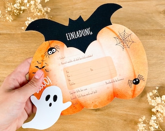 Spooky Halloween party invitation cards for kids | DIY birthday party invitations | Make your own Halloween invitations