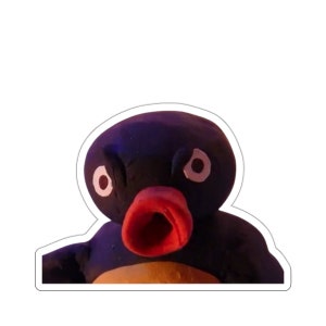 Pingu Angry Yelling Vinyl Sticker Decal