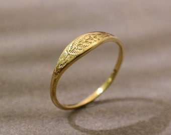 Dainty Brass Ring, Thin Designer Ring, Vintage Ring, Midi Ring, Gift For Her, Purpose Ring ,stacking Ring, Personalized Gift, boho ring