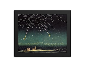 Andromedid Meteors Framed Print