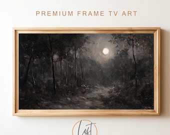 Samsung Rahmen TV Kunst Vintage klassische schwermütige Landschaftsmalerei DIGITALE Datei Download